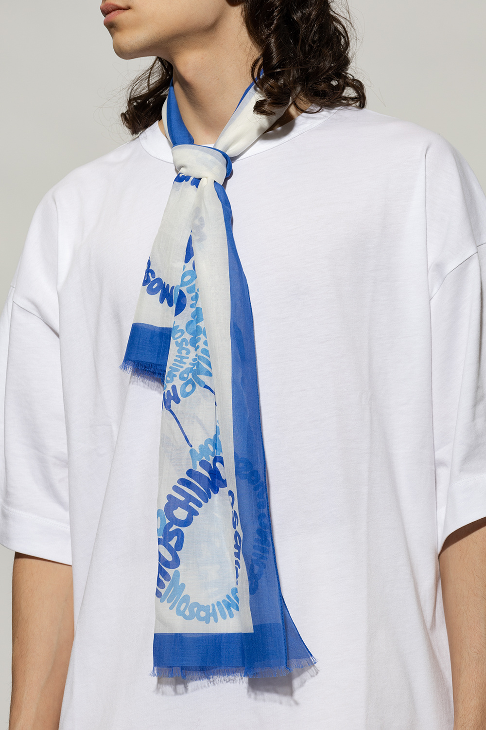 スカーフ MOSCHINO COUTURE Woman Scarf White 33090476 1002 MOSCHINO COUTURE Woman Scarf White 33090476 1002 (Moschino
